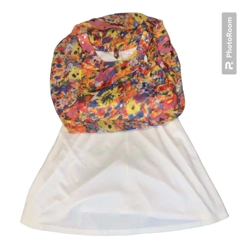 JUSTICE FLORAL DRESS